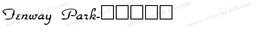 Fenway Park字体转换